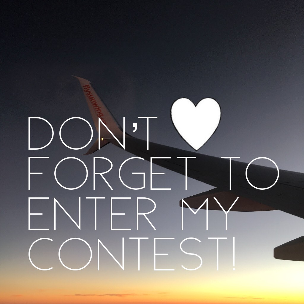 Don’t forget to enter my contest!