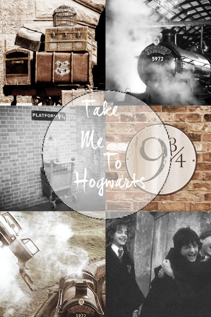 "Take me to Hogwarts" 
Im currently reading the entire hp series THE NOSTALGIA 