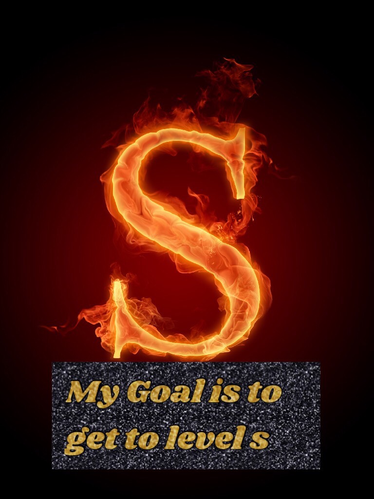 My Goal is to get to level s