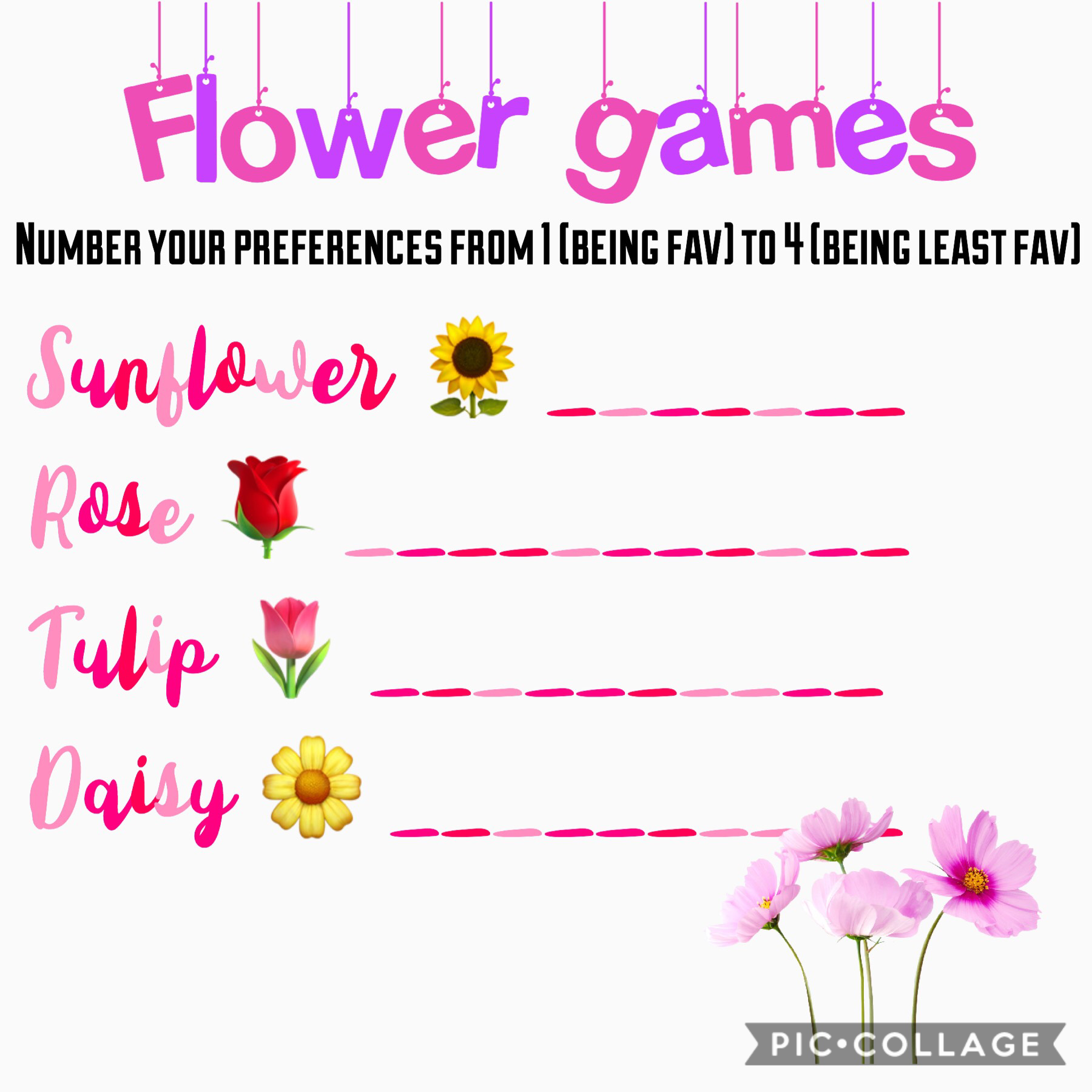 Flower games 🌹🌷🌼🌻