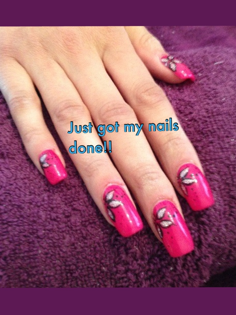 Just got my nails done!!