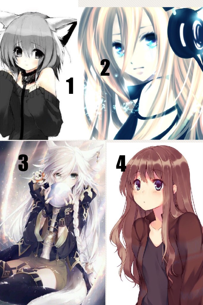 Witch ones ur fave Anime girl?😝