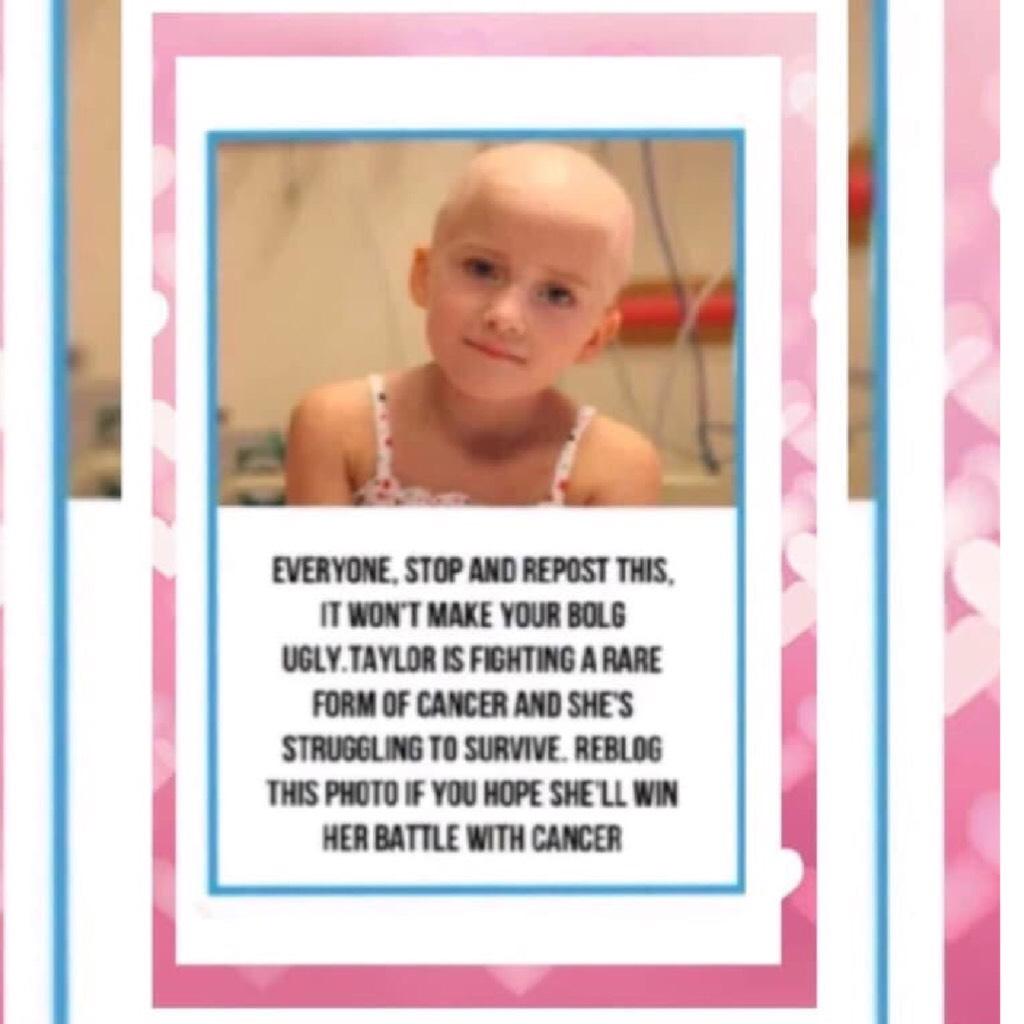 Repost if you want Taylor to beat her cancer