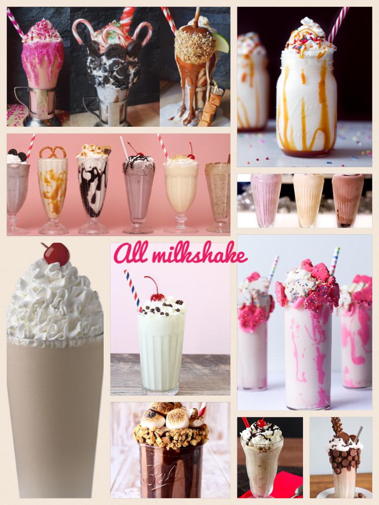 All milkshake 😀