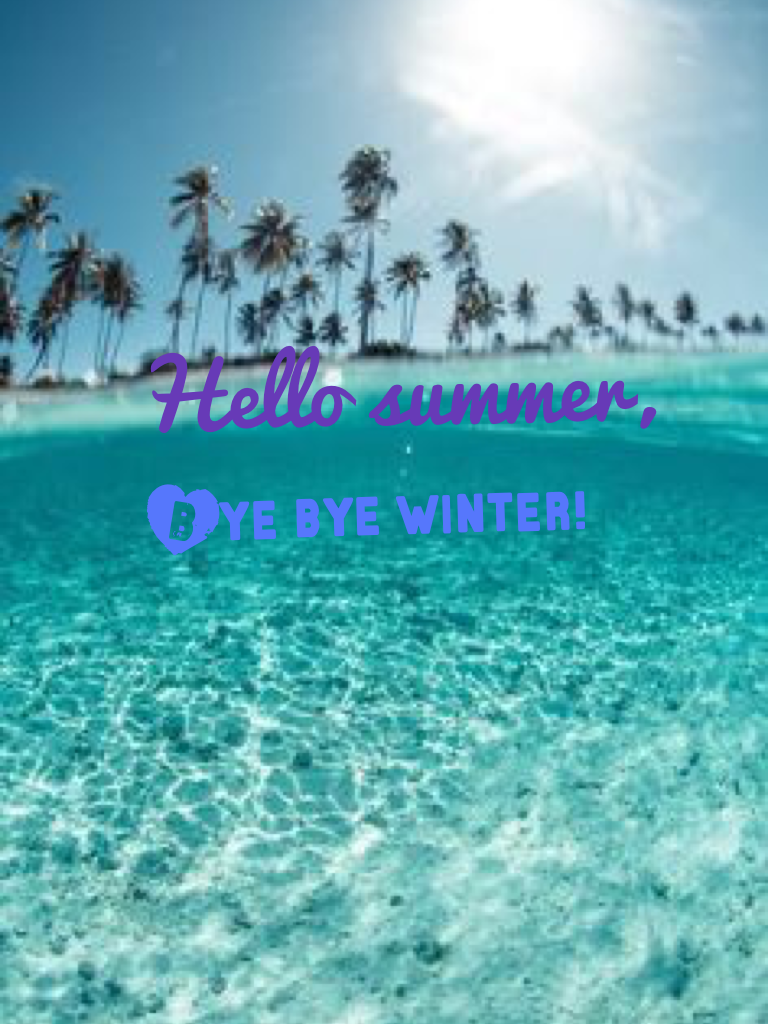 Bye bye winter!