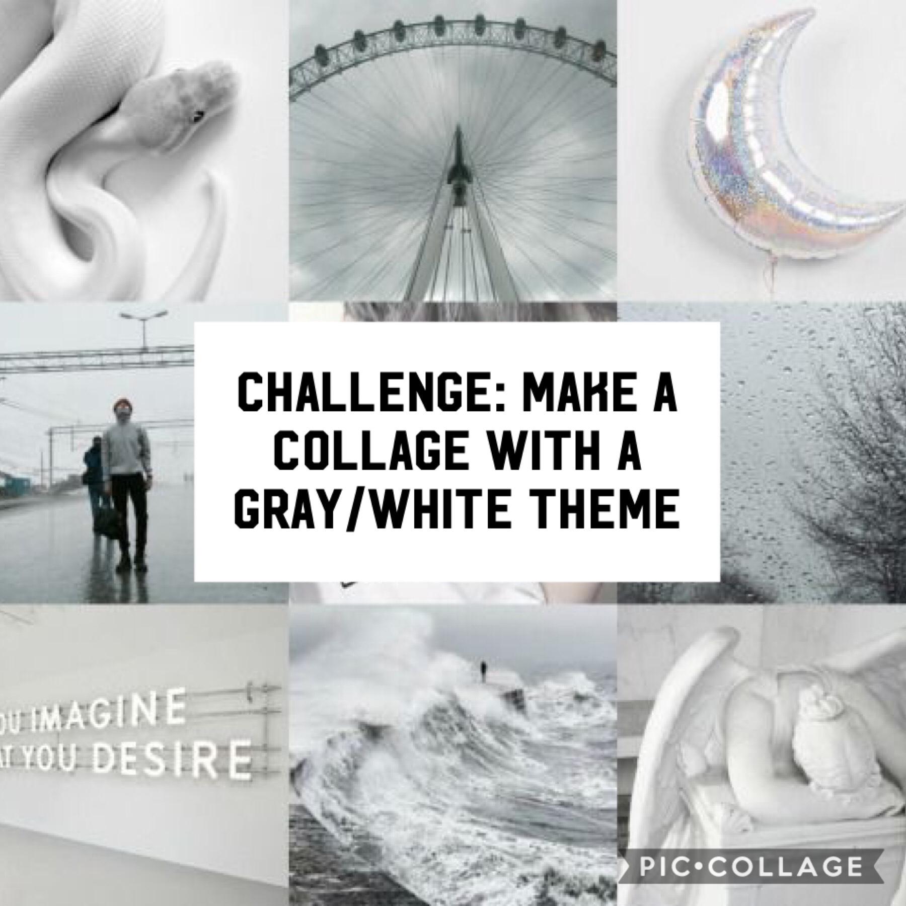 Contest for... white/grey collage