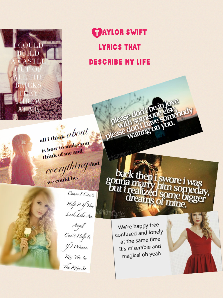 Taylor swift lyrics 