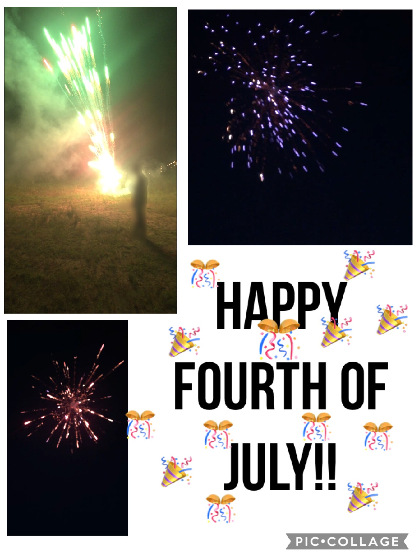 The phone died in the middle of the fire works so I missed recording the good ones... ANYWAYS! Happy Fourth of July everyone!! I hope you had a good time!