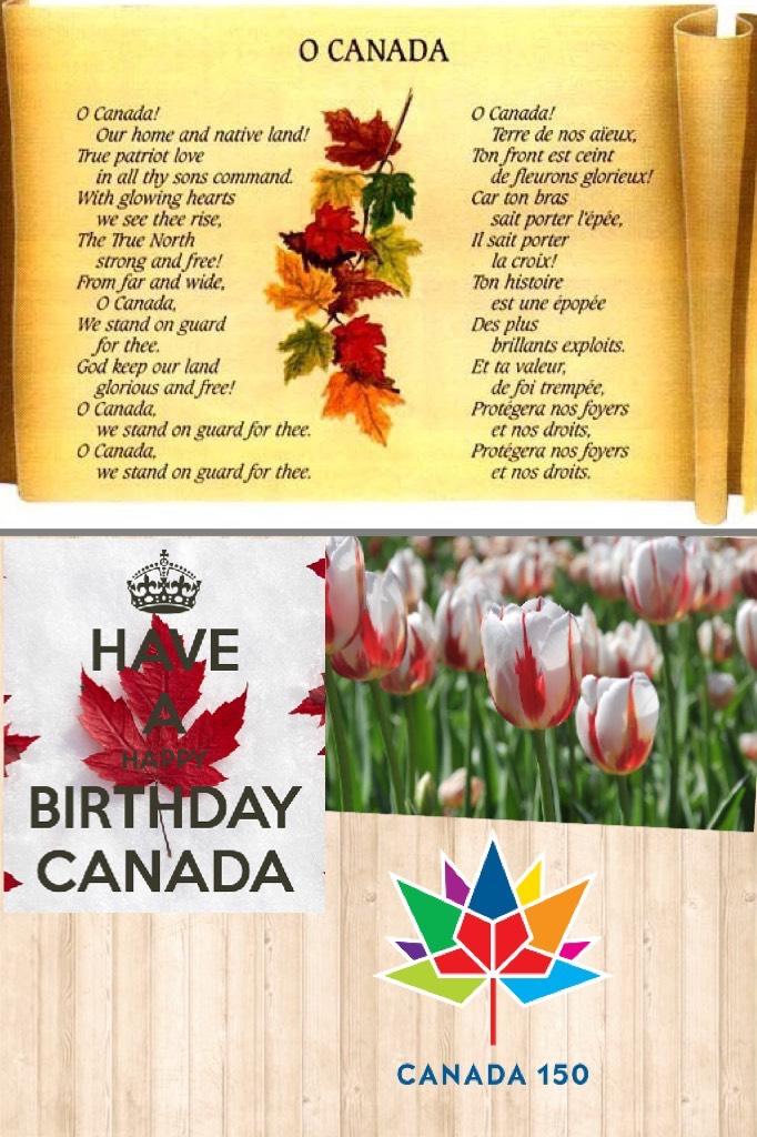 Happy 150 Canada we love you 