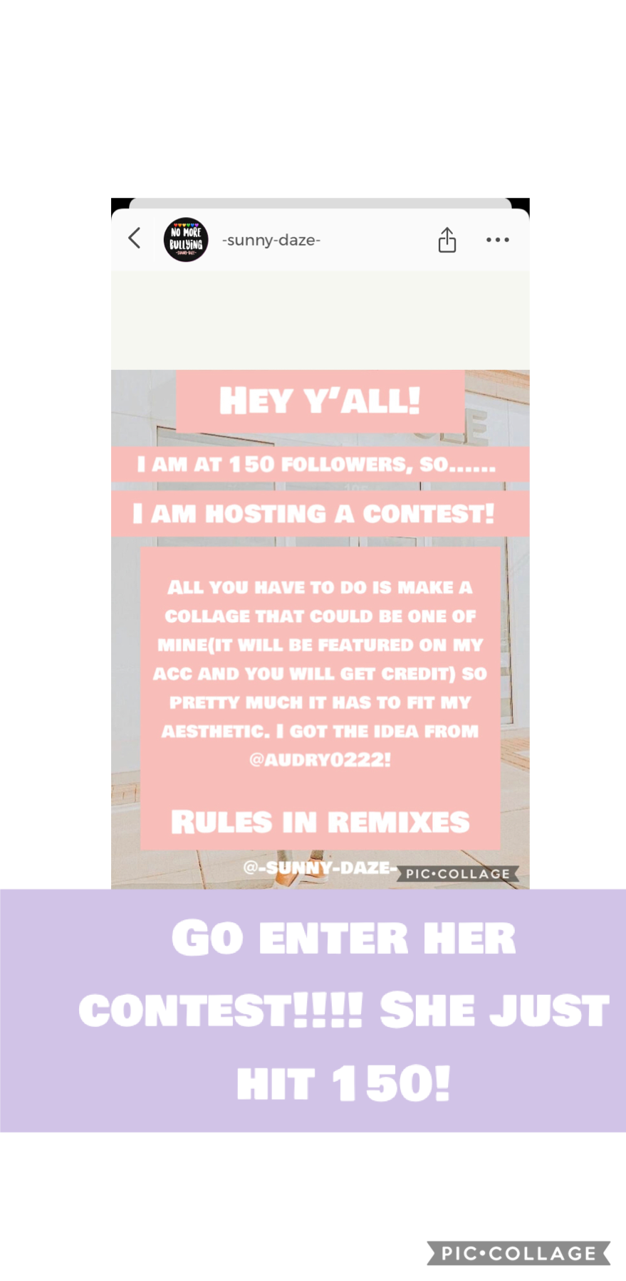 Go follow and enter her contest!