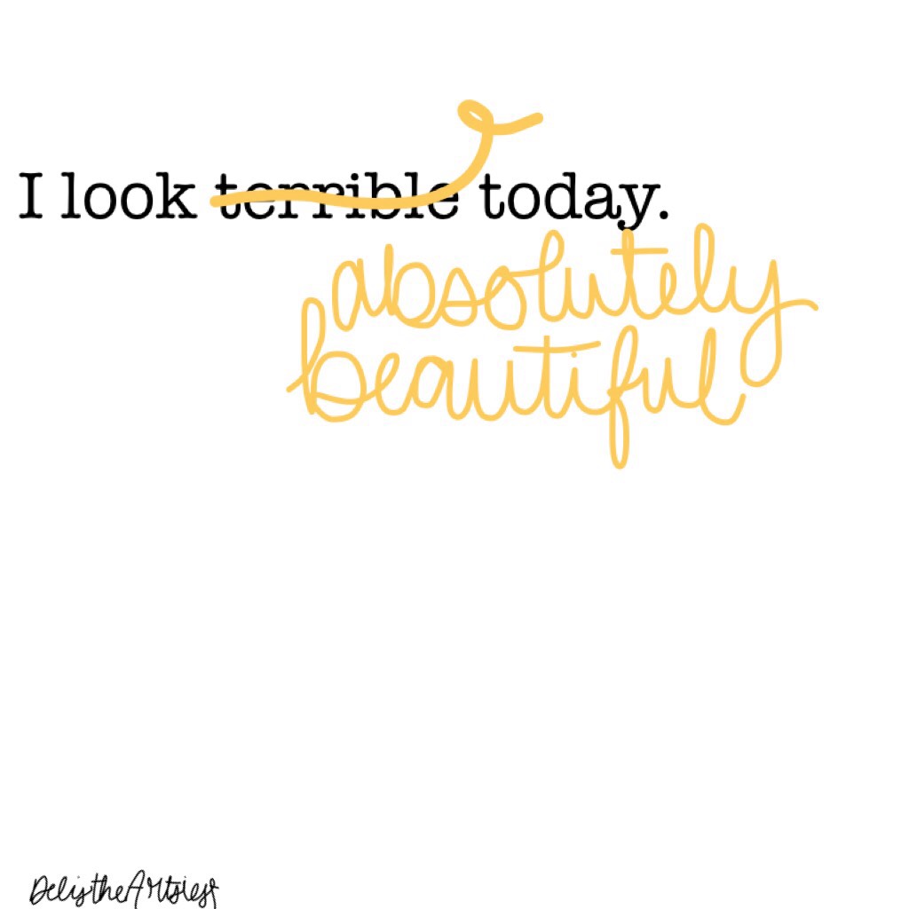 You look absolutely beautiful today!!!!!❤️