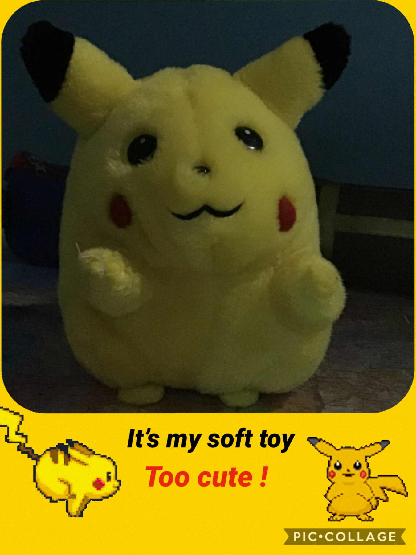 The cutest Pikachu plush in the world ♥️