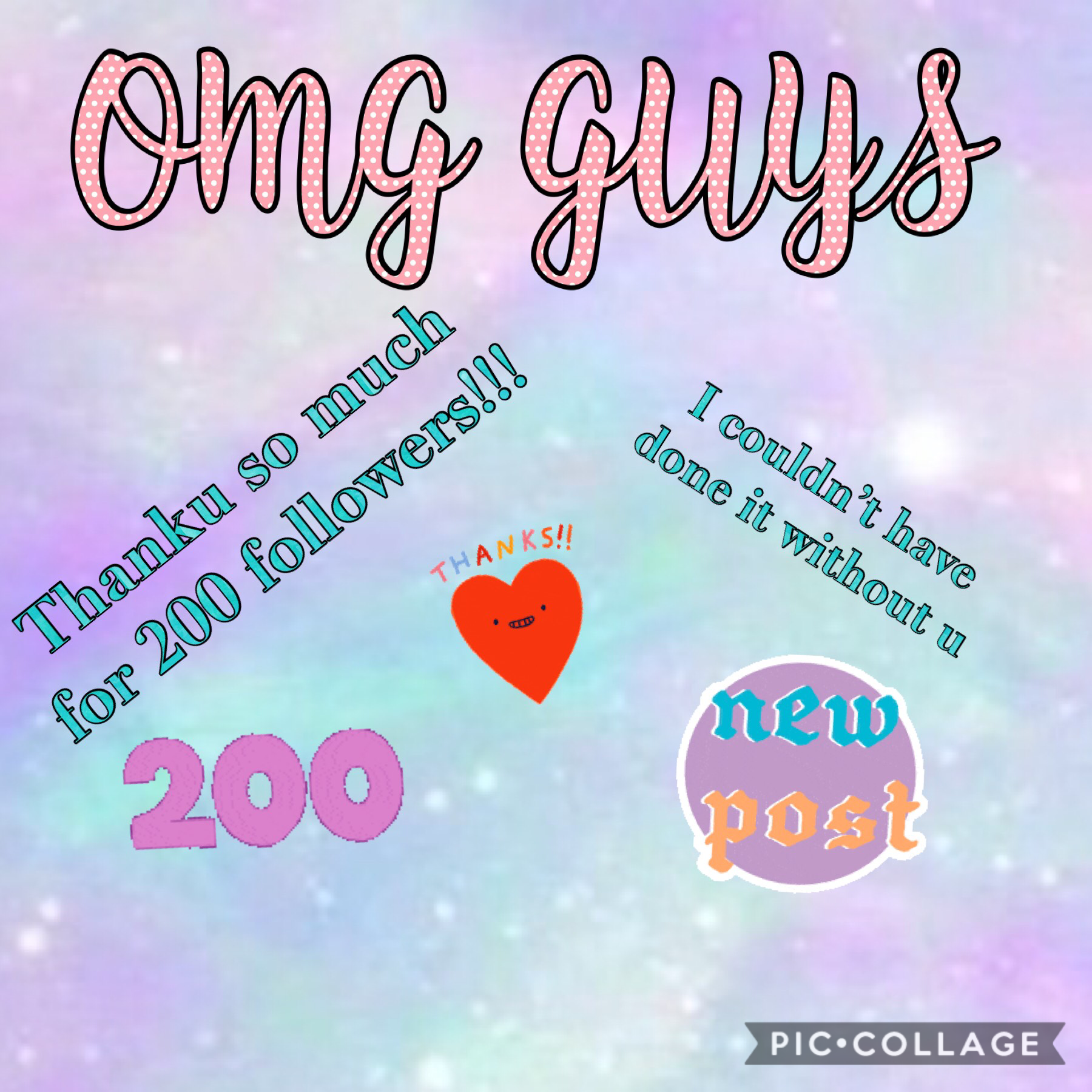 Guys I know I haven’t been active but know I am back!
Thx SOOOOO MUCH FOR 200 FOLLOWERS!!!!!!!! I WISH THE BEST FOR U GUYS
LOVE UUUUUU ❤️