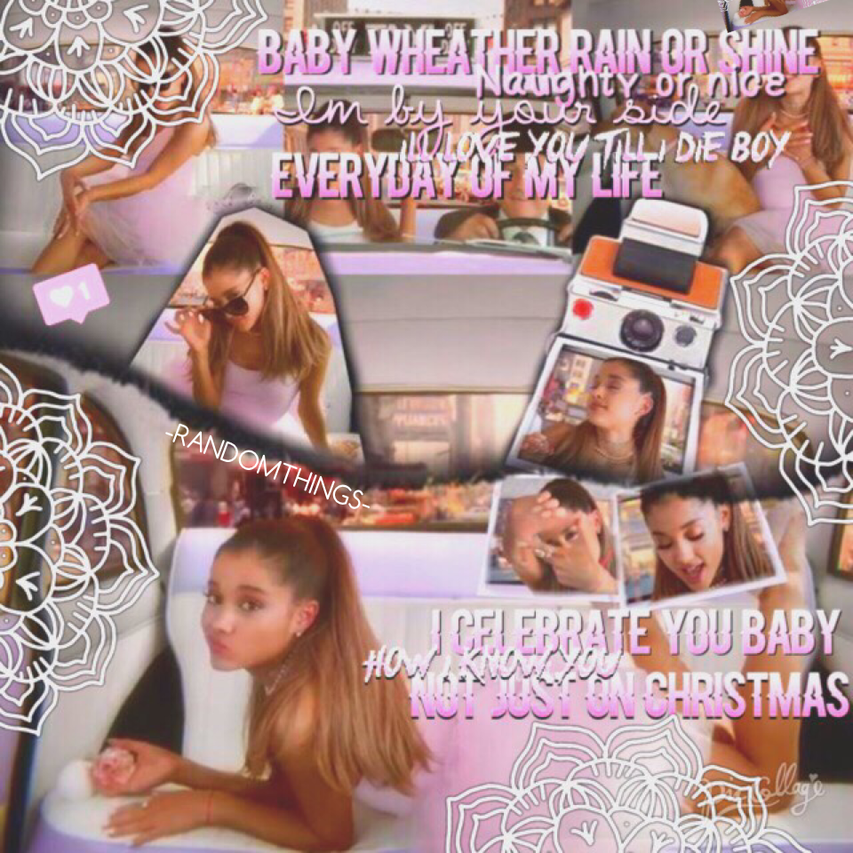 So proud of ari shes done so much in just a year// Christmas an chill Is my jam right now❣