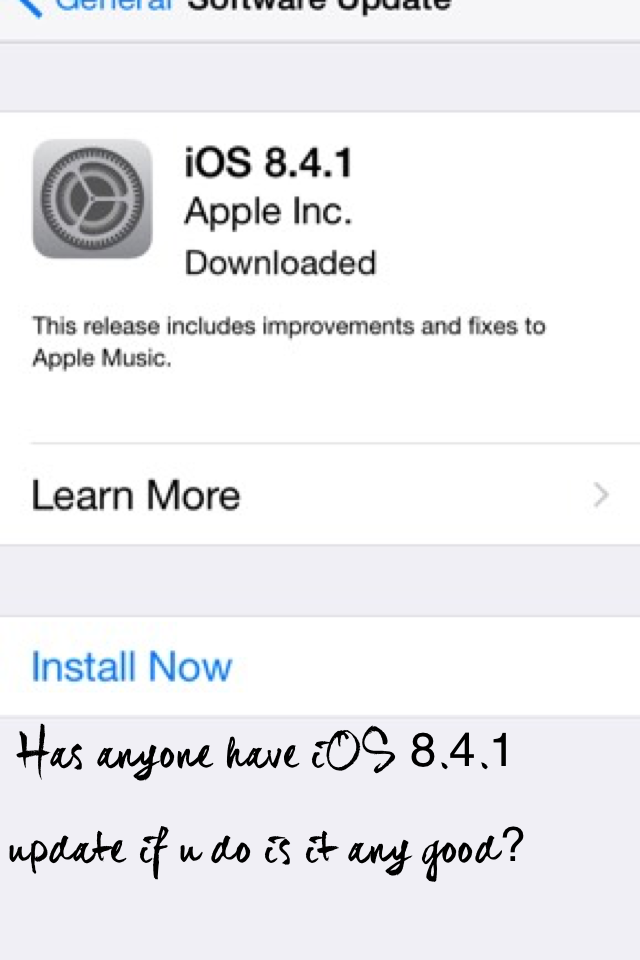 Is iOS 8.4.1 any good?