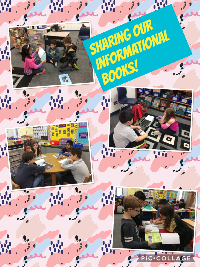 Sharing our informational books! #d30learns #wbplays