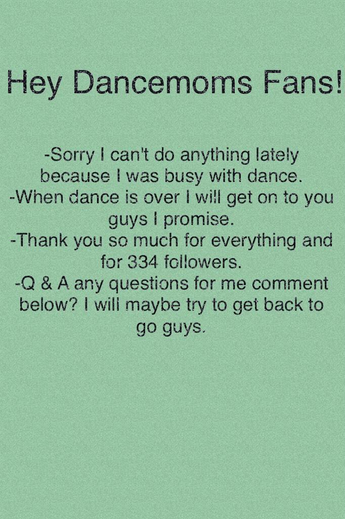 Hey Dancemoms Fans! 