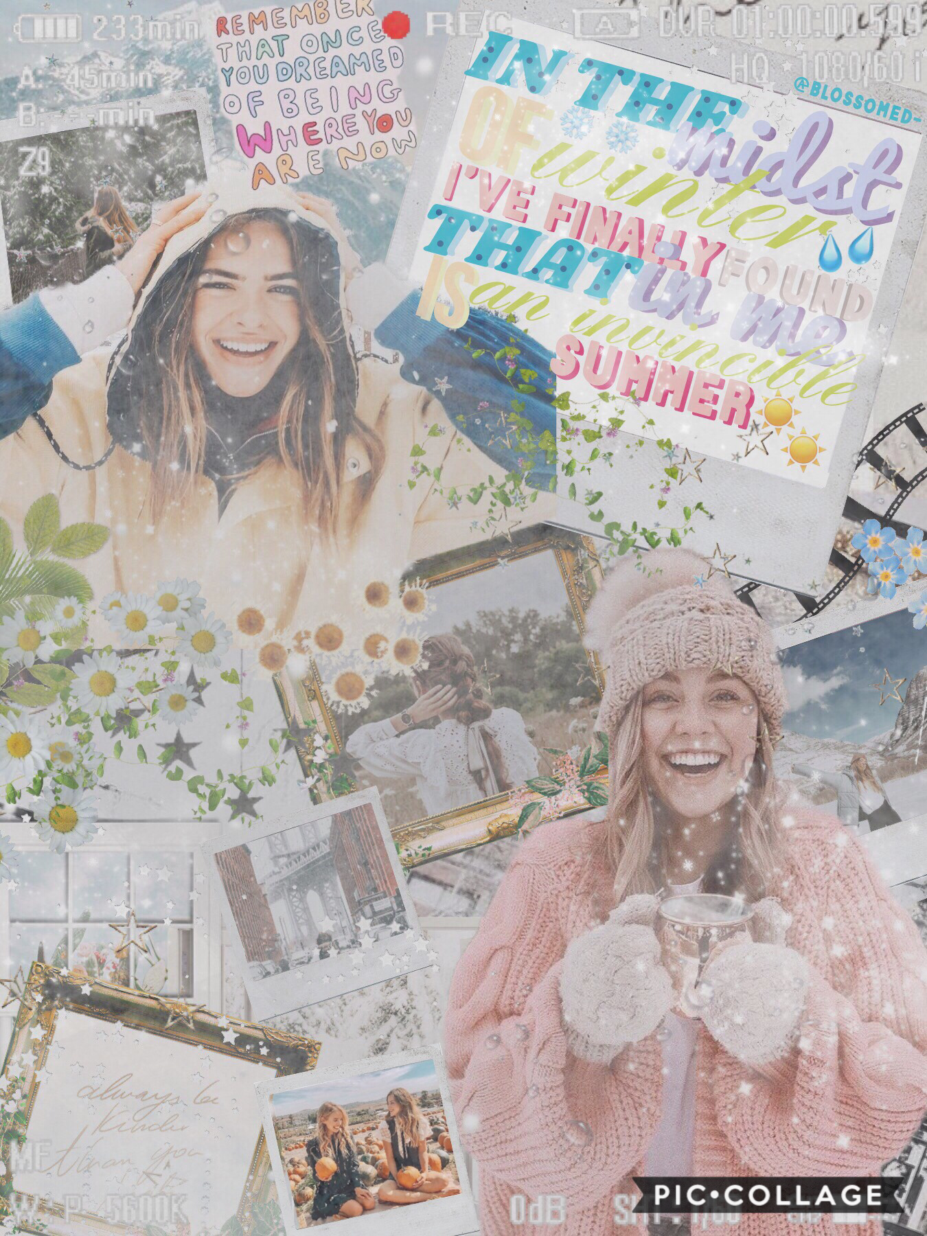 hi everyone! 💓🍡 eek almost 5 hundred! click here<< 
here’s a little winter themed collage for y’all, feeling it atm🥶. ah how is everyone? I need to start getting inspo for captions ❄️I’m so glad it’s a long weekend and almost holidays, 🥰 I need a break. ☁