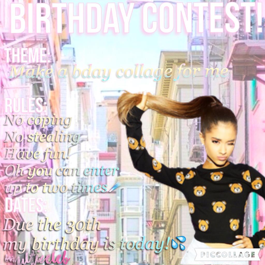 Hey🤗B'day contest🌙Please enter🌴💫