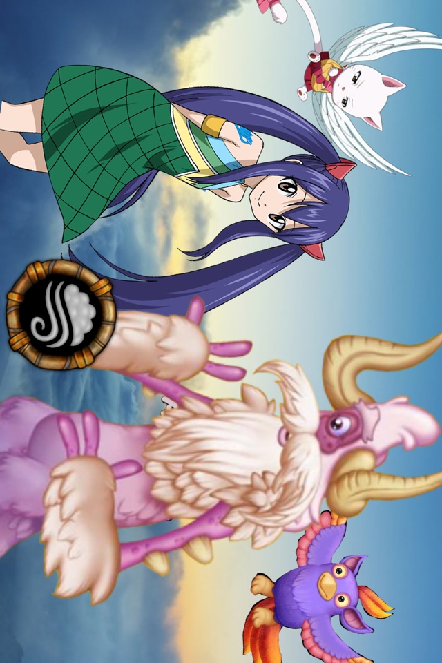 Wendy Marvell the Sky Dragonslayer and Carla meets Attmoz the Air Celestial and Tweedle.