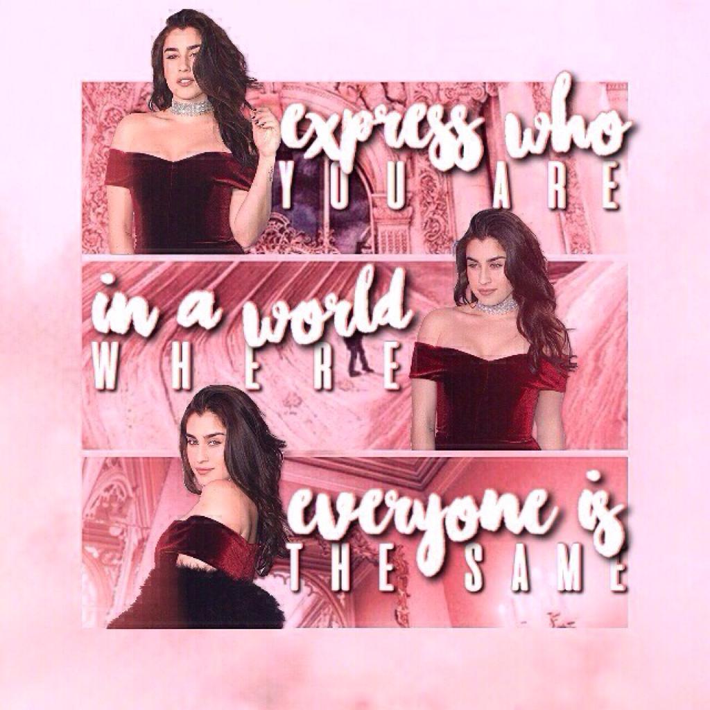 ❤️t a p❤️
Here's a little collage that I made with my idol Lauren (from 5H) This quote of hers is rlly inspirational and I just had to make an edit with it 😊😊 Tell me what u think of this new style btw!!! 
