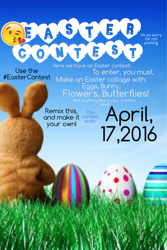 #EasterContest!!
Remix this collage delete everything, and then make it your own! Good Luck! Ends: April 17 2016