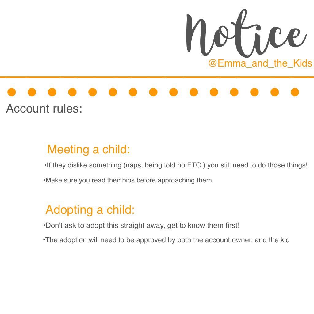 Notice •+*~ (Inspired by -babies)