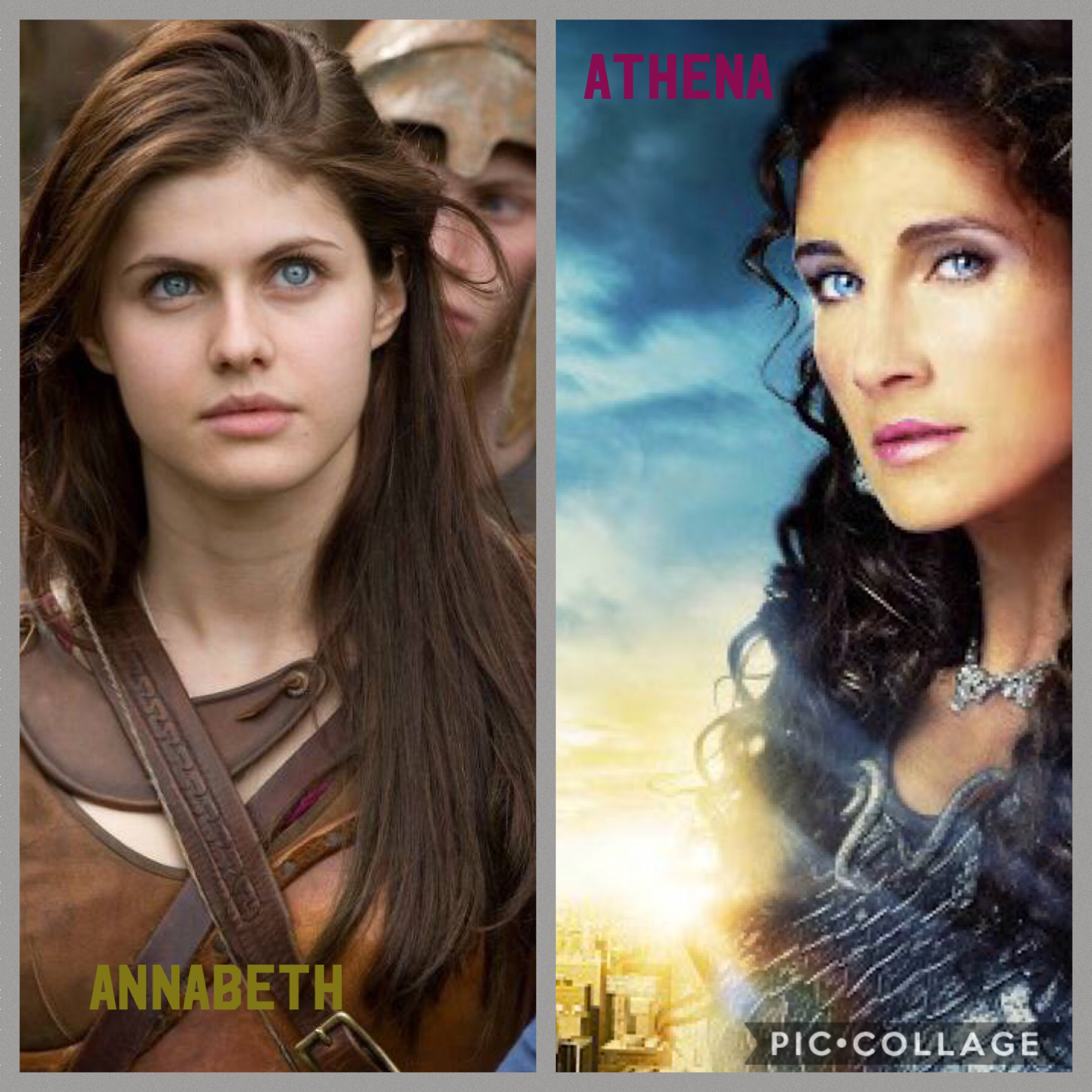 Annabeth daughter of the goddes of wisdom Athena 