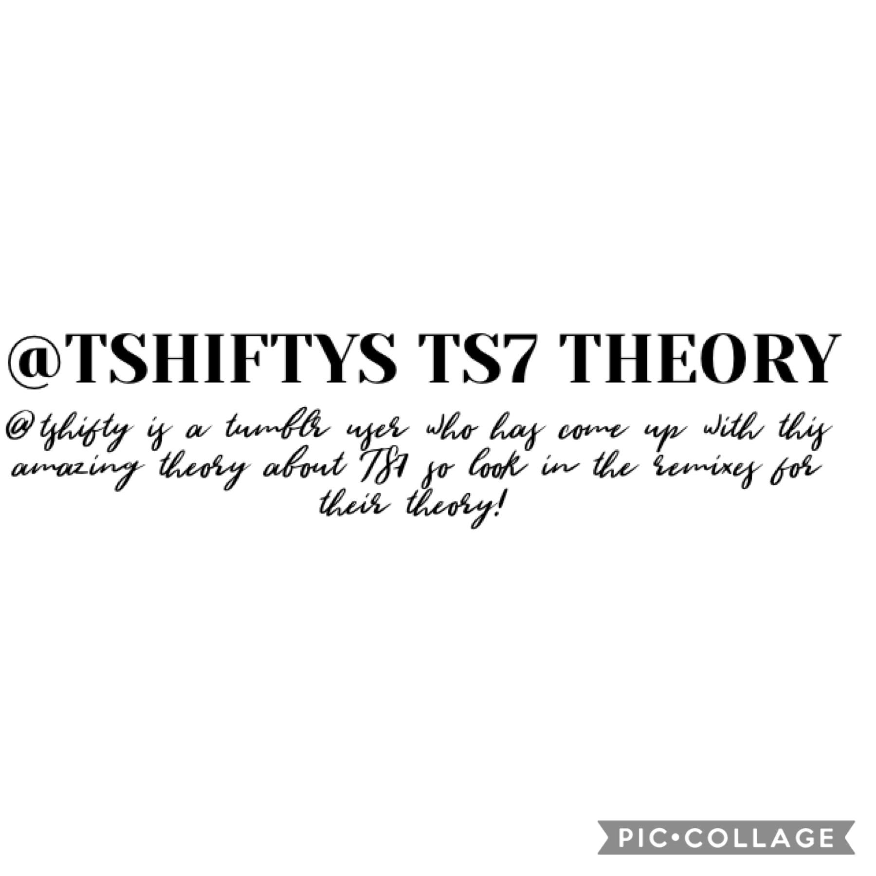 I found this amazing TS7 theory on tumblr - it’s all in the remixes! 

Rhianna 
@lostintranslation