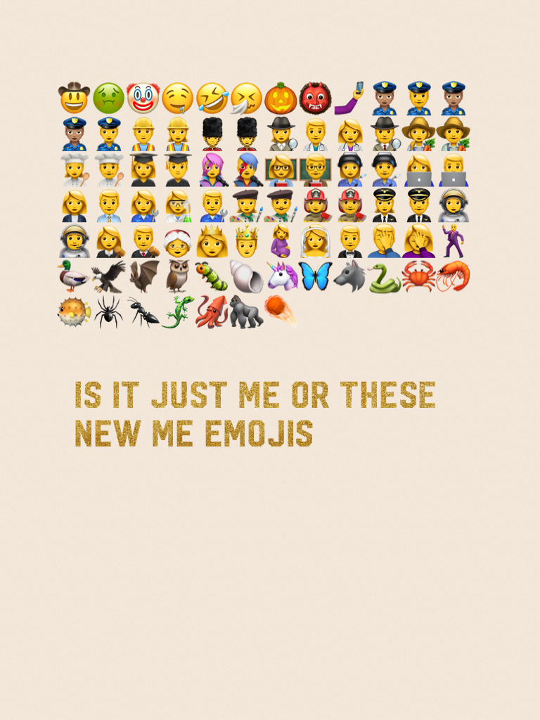 Is it just me or these new me emojis