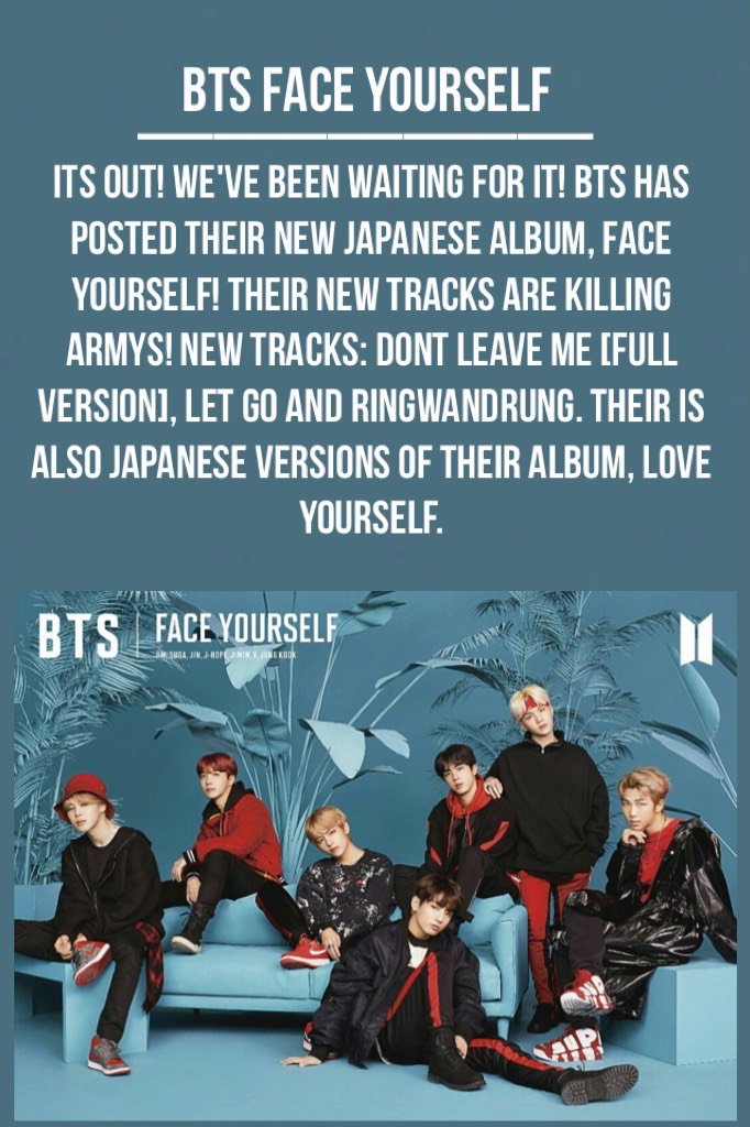 BTS FACE YOURSELF IS OUT!