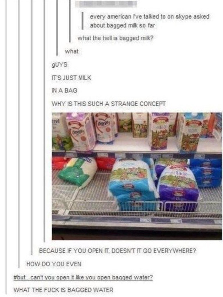 i want bagged milk but like how do you drink it