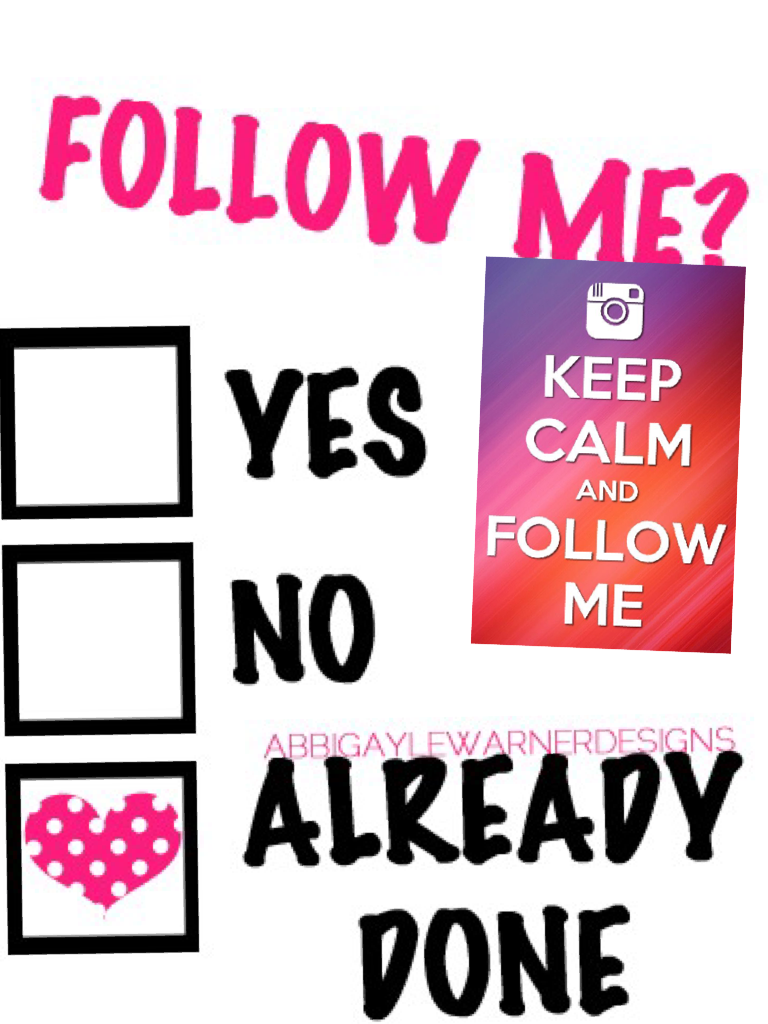 Keep calm and follow me 