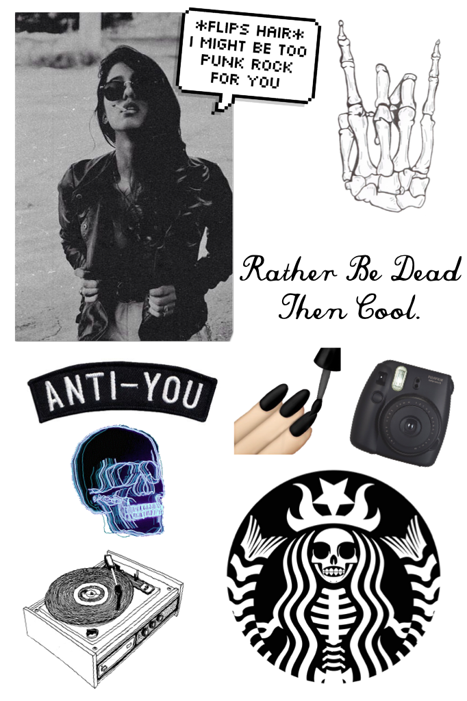 Rather Be Dead Then Cool.
#GRUNGE 