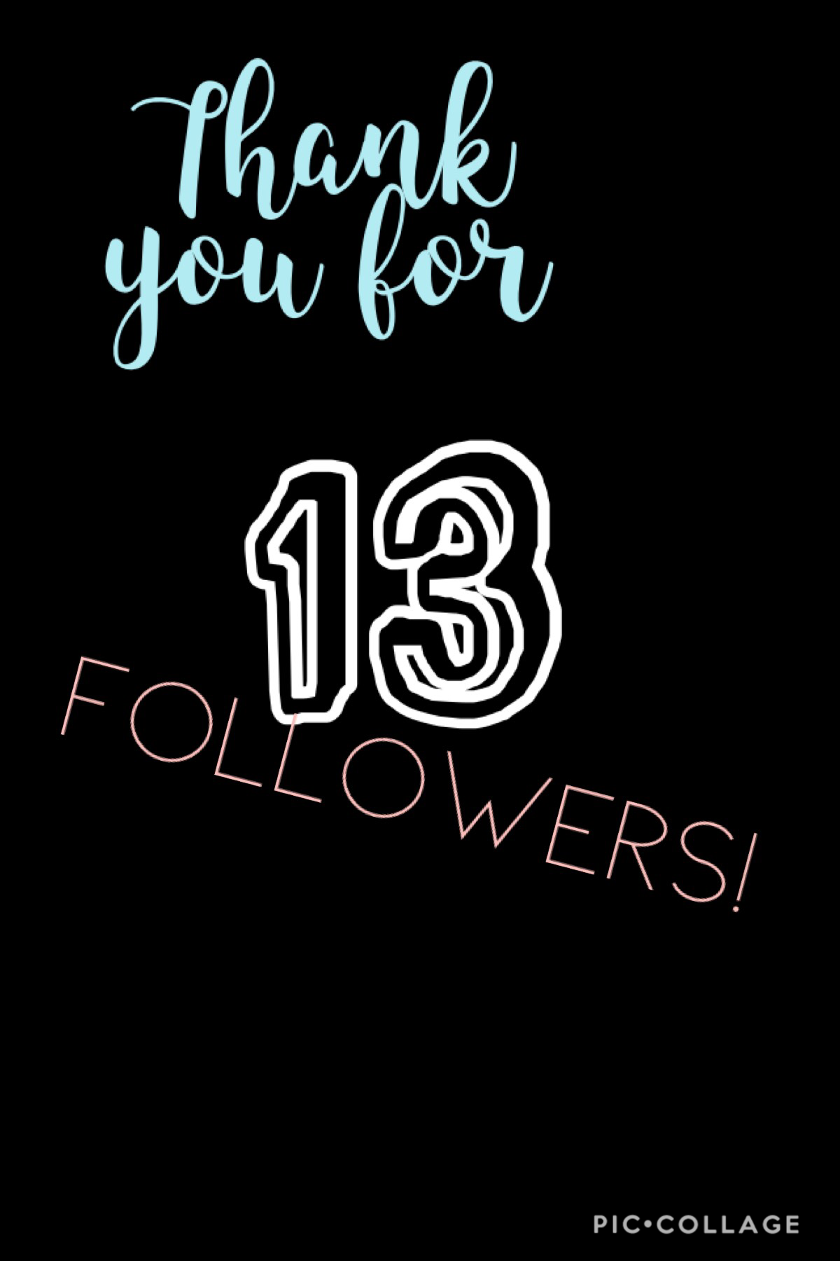13 Followers!!!