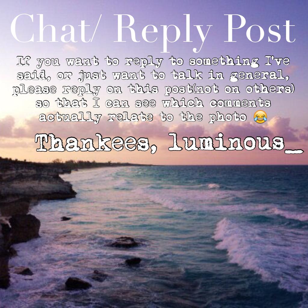 CLICK
REPLY ON THIS POST! 