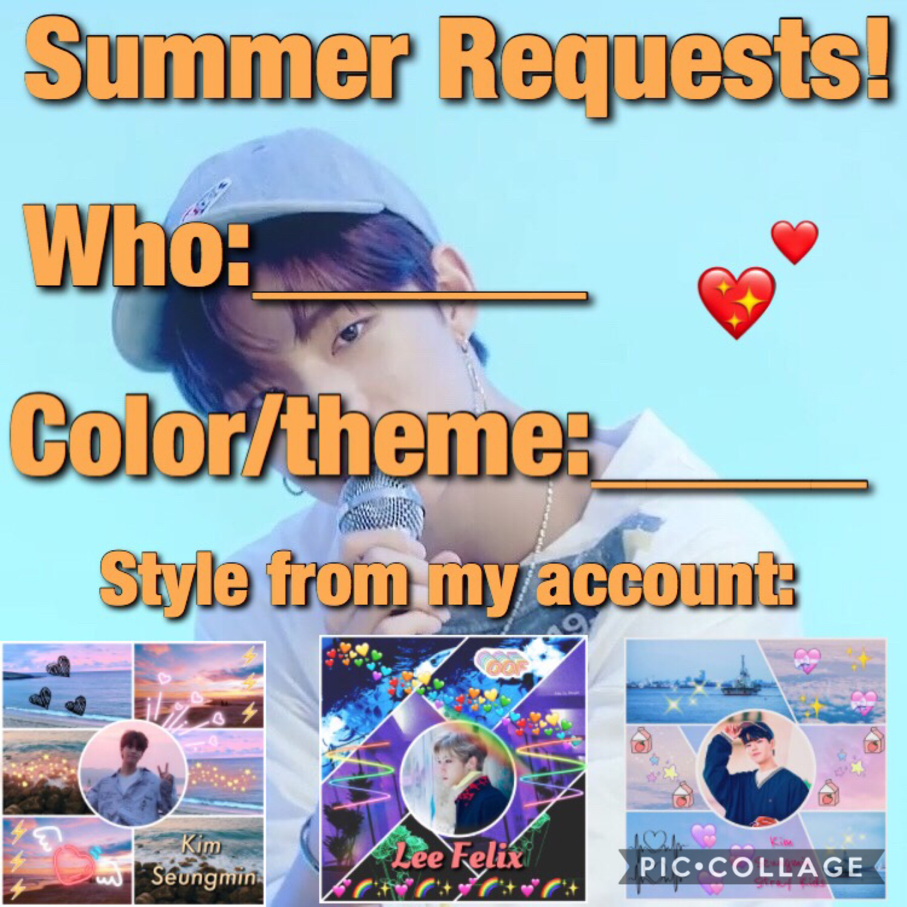 •🚒•
It’s officially summer woohooooo!!!
Requests are open until the last request is posted😊 💞
BTW my icon is Son Dongpyo who’s on Produce X 101 AND HES A CUTIE HE BETTER DEBUT PLZ