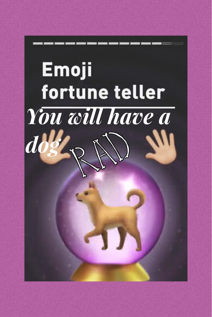 Fortune teller but with emojis ya