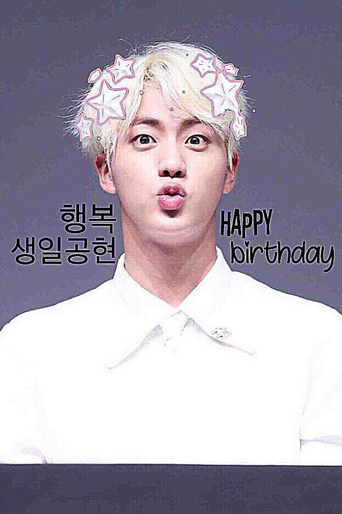 🎉💕🎊HapPy BiRthDay JiN🎊💕🎉I hope he had an amazing day! He’s so amazing and fantastic (not to mention worldwide handsome) and funny❤️ he deserves so much!