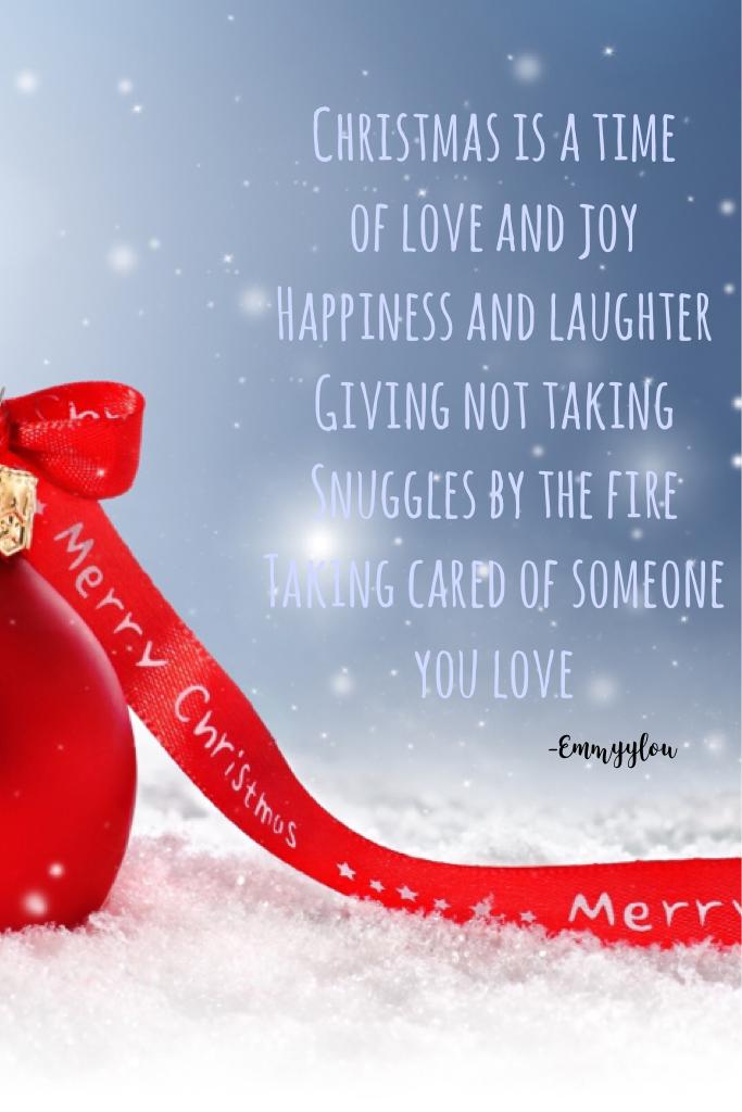 TAP TAP 
Dont take Christmas for granted! Give don't take, love one another!😘