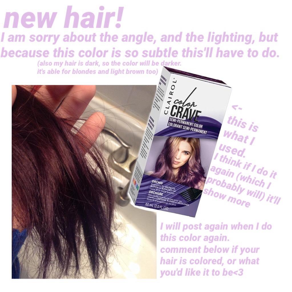 <tappity tap tap>
new hair!
what do you think?
again, on the other side of the box it shows the results for what shade you have. I already knew the results and wasn't disappointed. if I was in the sun you would really see it, and I love that it is subtle.