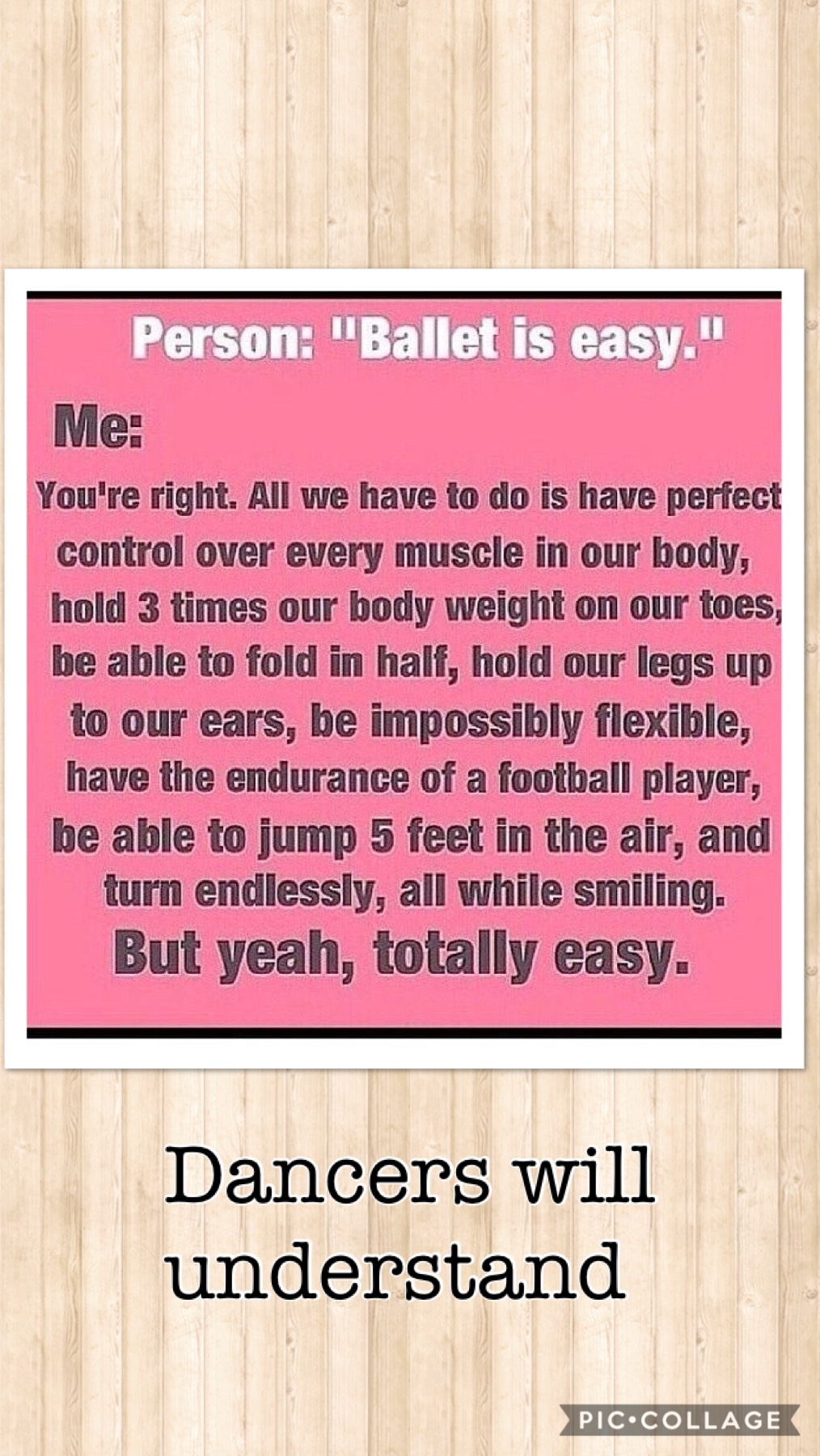 Dancers will understand 😂