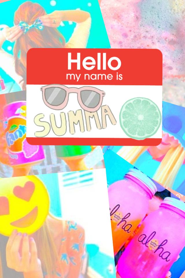 Hello my name is SUMMA😍