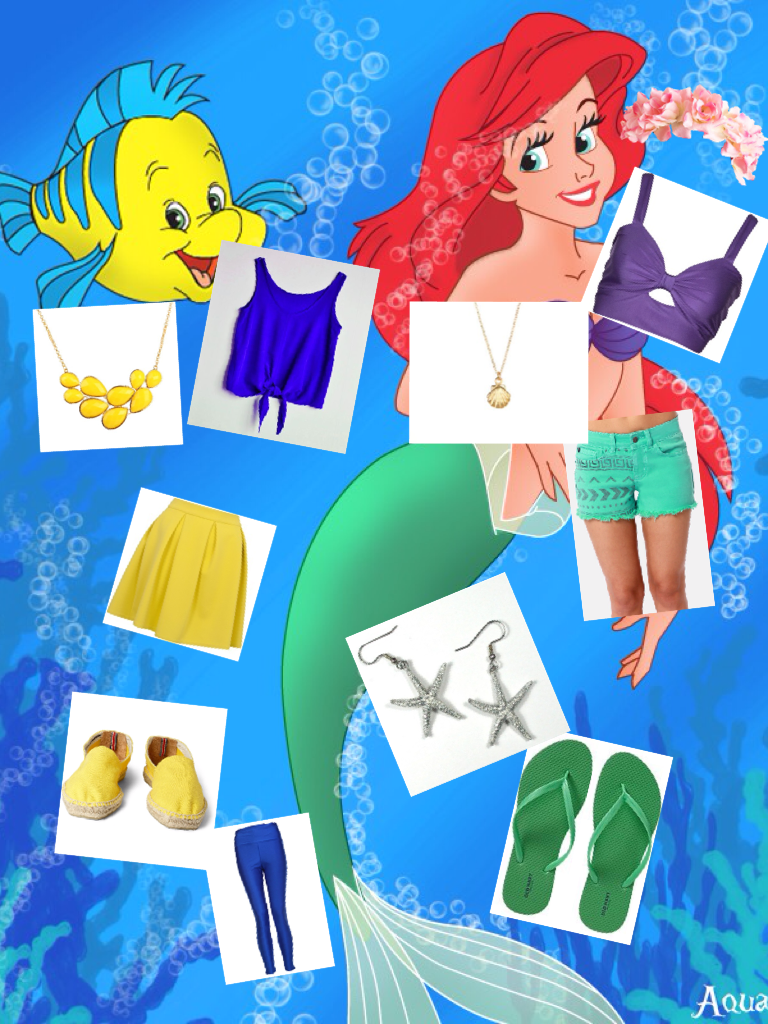 Ariel and flounder