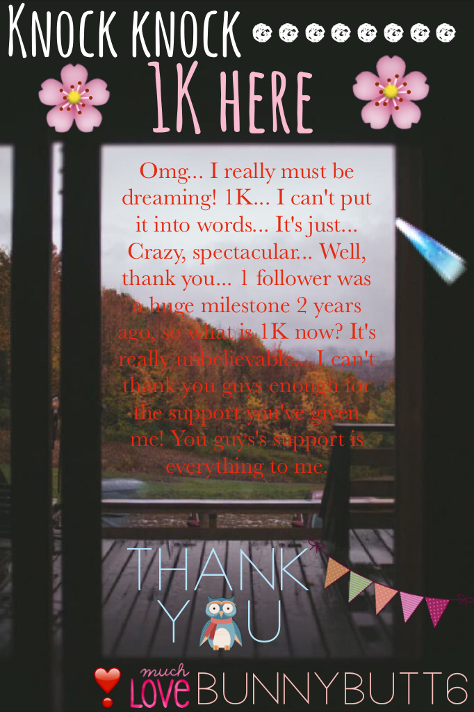 🐰•click here, 1K Bunnys• 🐰
💐Tysm for this amazing journey! I can't convey my gratitude enough...💐
☄️Look out for my 1K contest that's coming soon!☄️
🌹Sorry for the inactivity too! I'm always thinking about you guyss :)🌹