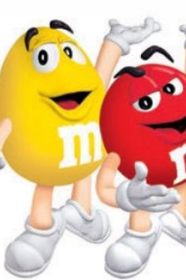 M and m so happy
