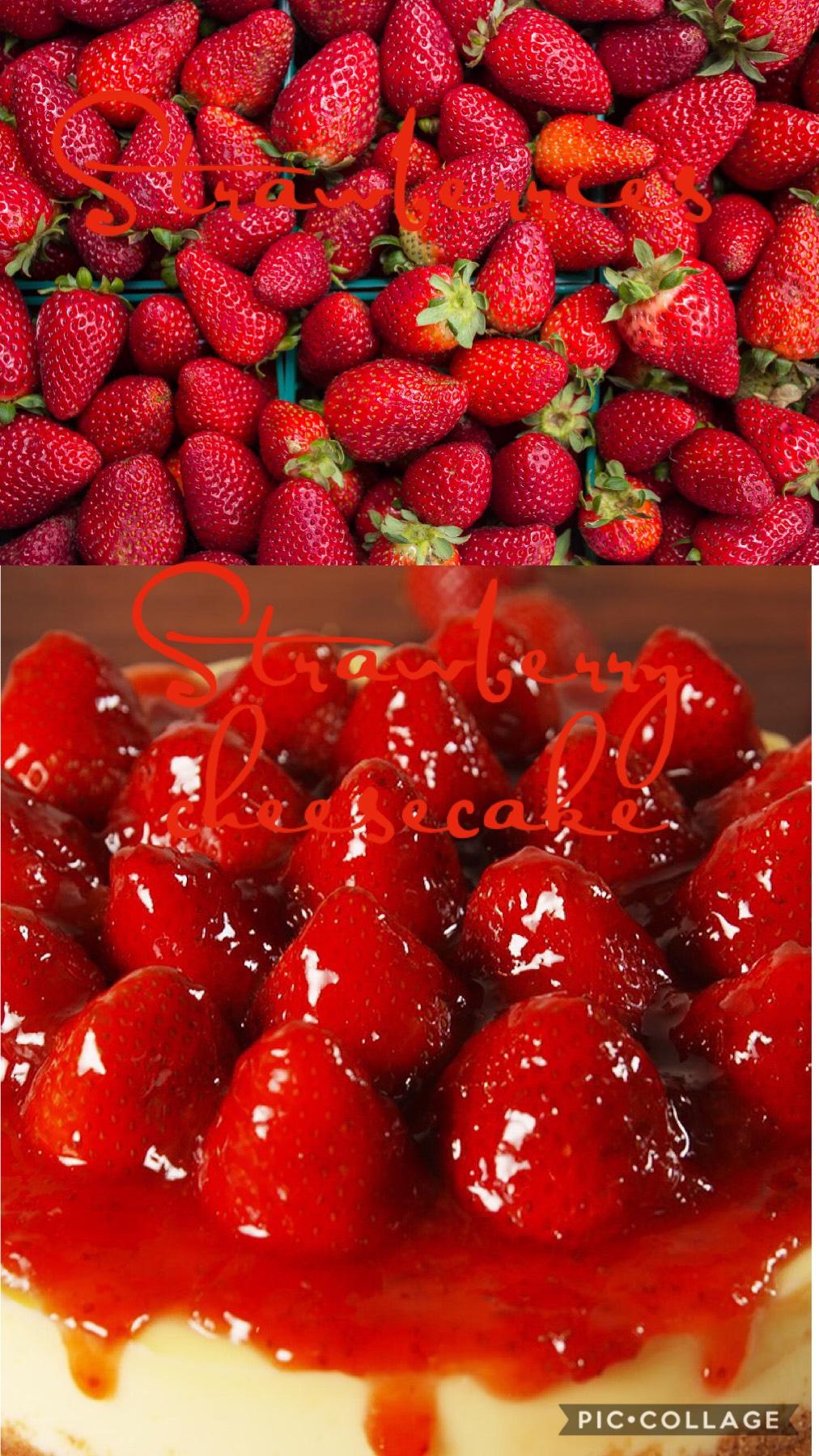 Top is regular strawberries or bottom strawberry cheesecake.like if like either one or two.