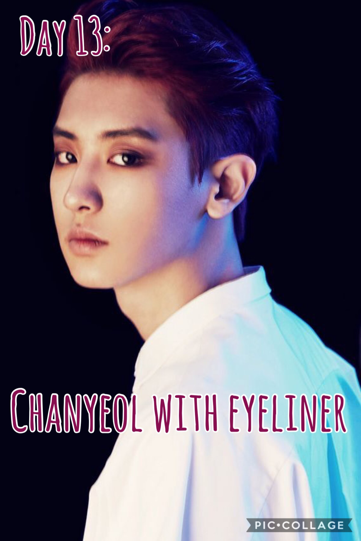 Chanyeol with Eyeliner