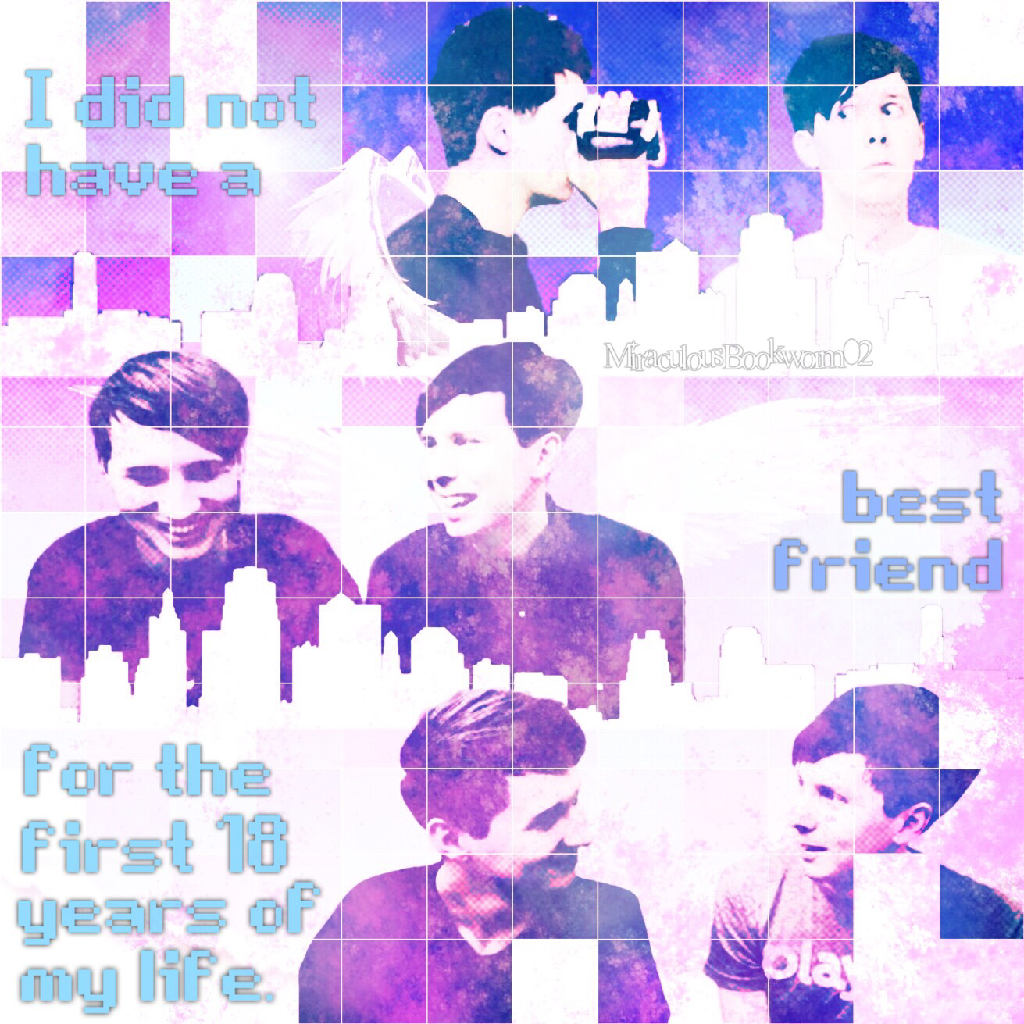 danisnotonfire and AmazingPhil [Dan and Phil] edit (I only started watching them a few weeks ago, but I'm already in love with them! Also, ANTISEPTICEYE IS BACK! I wonder what he's going to do... 😏)