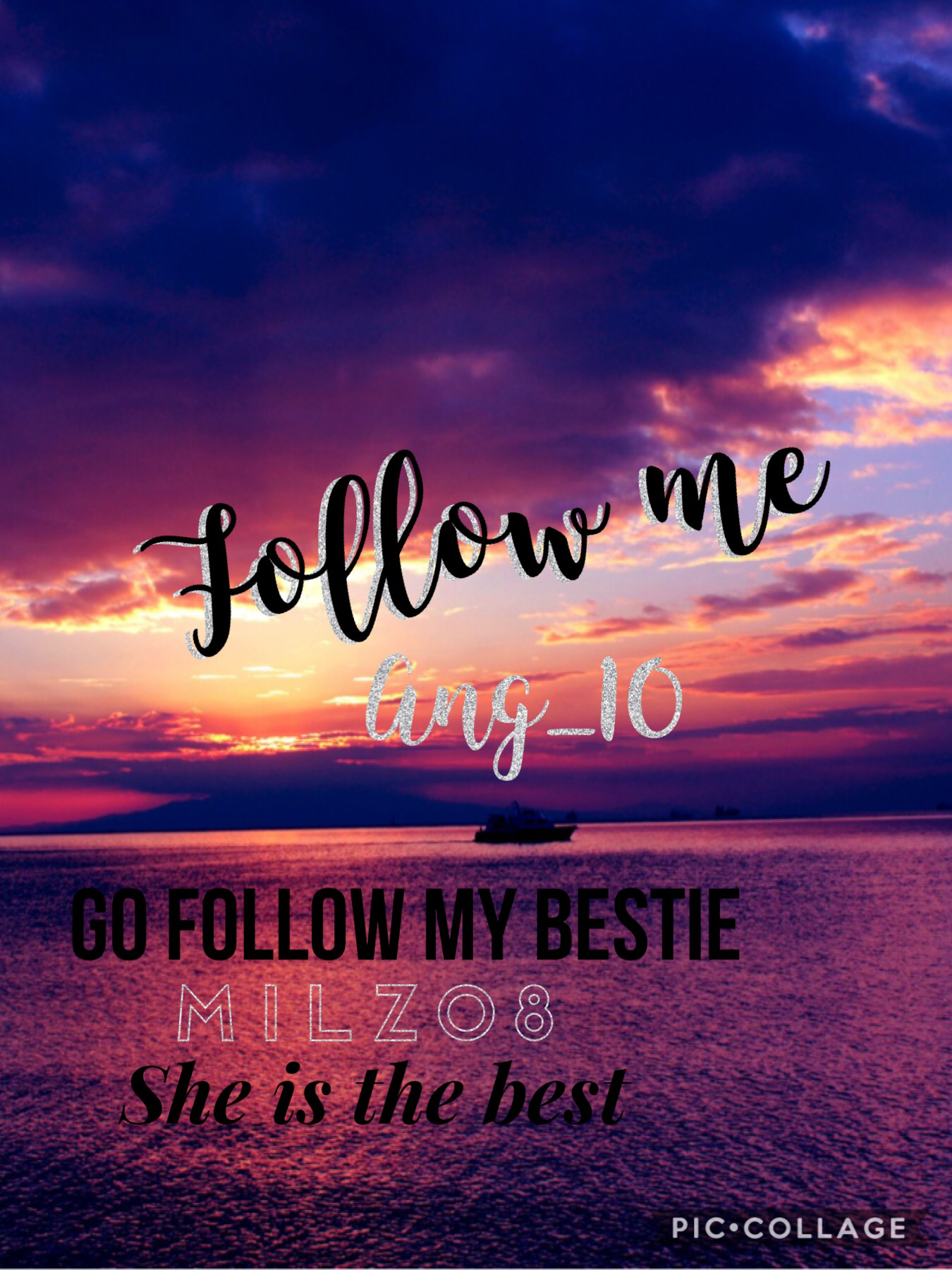 Follow me and my bestie milz08